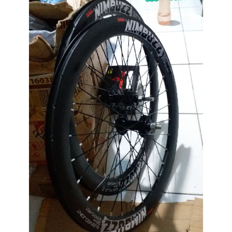 Wheelset 20 plus sepeda lipat, minion syte 28h 4cm