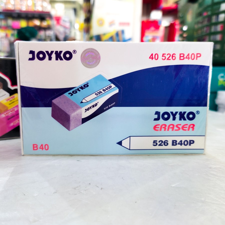 

ERASER, PENGHAPUS, STIP 526-B40P PUTIH JOYKO