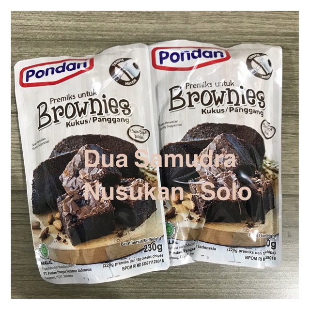 

(14) Brownis Pondan Coklat 230 gram