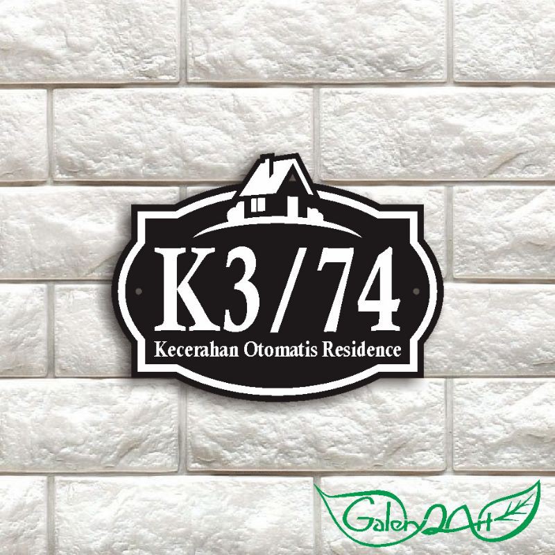 NOMOR RUMAH MEWAH BAHAN ACRYLIC TAHAN PANAS HUJAN