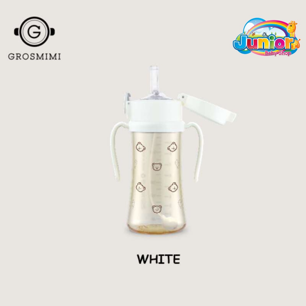 Grosmimi PPSU Dotgom Weighted Straw Cup 300ml