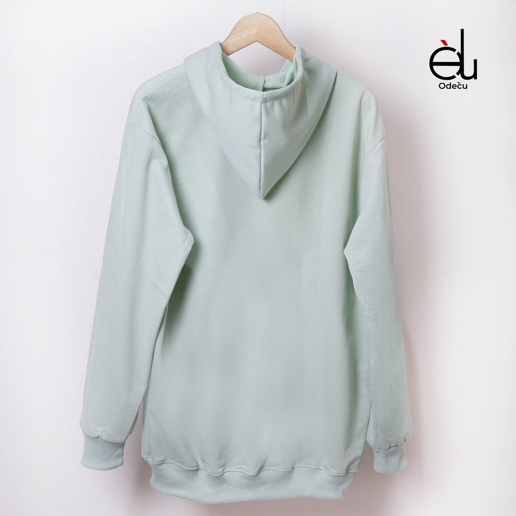 ODECU HOODIE MINT SWEATER OVERSIZE WANITA PRIA