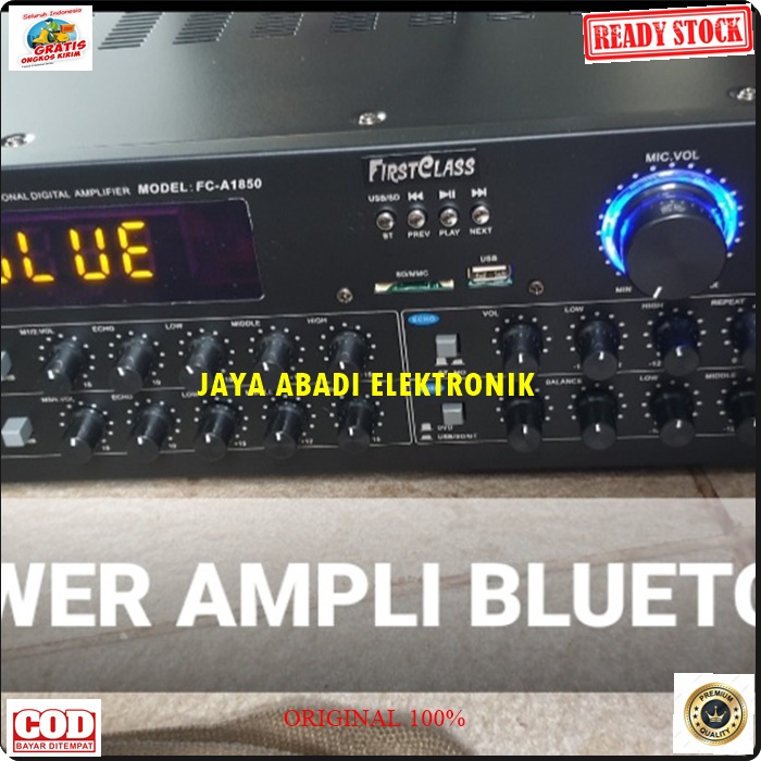 G481 FIRSTCLASS POWER AMPLI DIGITAL ECHO MIXER KARAOKE EFEK EQ MIXING  BLUETOOTH AC DC USB MP3 PLAYER SOUND AUDIO PROFESIONAL AUX DJ ACARA  MEETING PORTABLE  SPEKER MMC PENGERAS SUARA JERNIH DAN NGEBAS PRODUK BERKHUALITAS HARGA TERJANGKAU