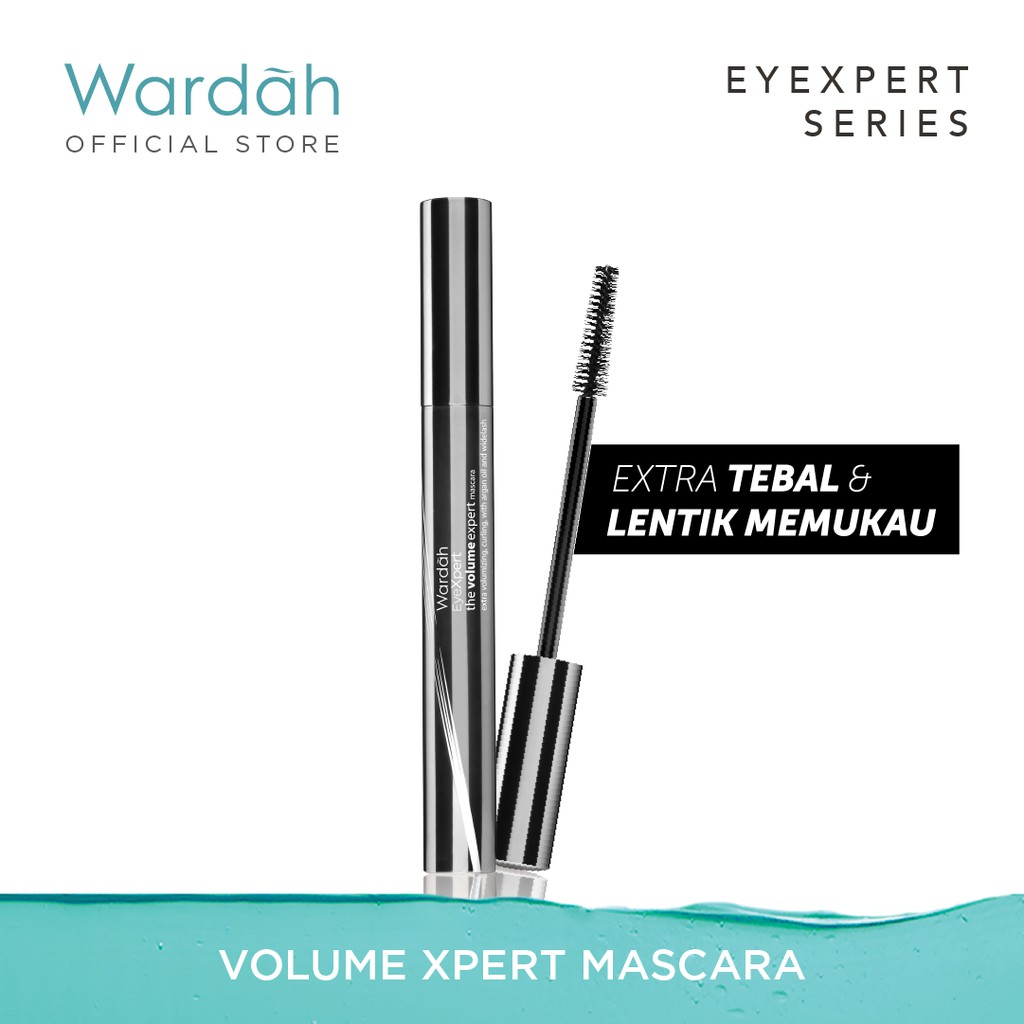 Wardah EyeXpert The Volume Expert Mascara - Mascara Waterproof Yang Melentikkan dan Menebalkan