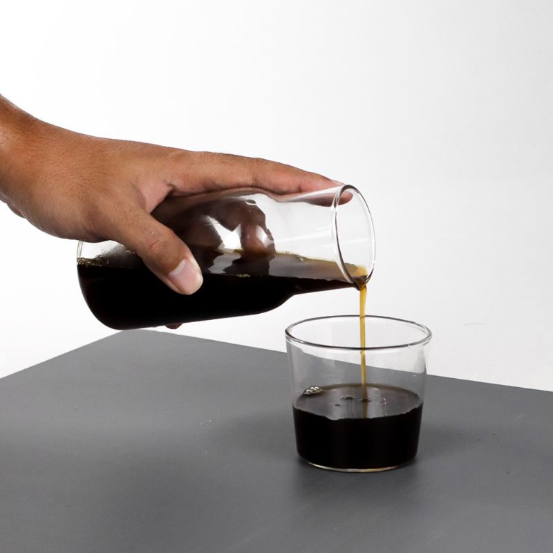 1 Set Teko Gelas Kaca Kopi Teh 1 Teko 1 Gelas Kecil 360 ml