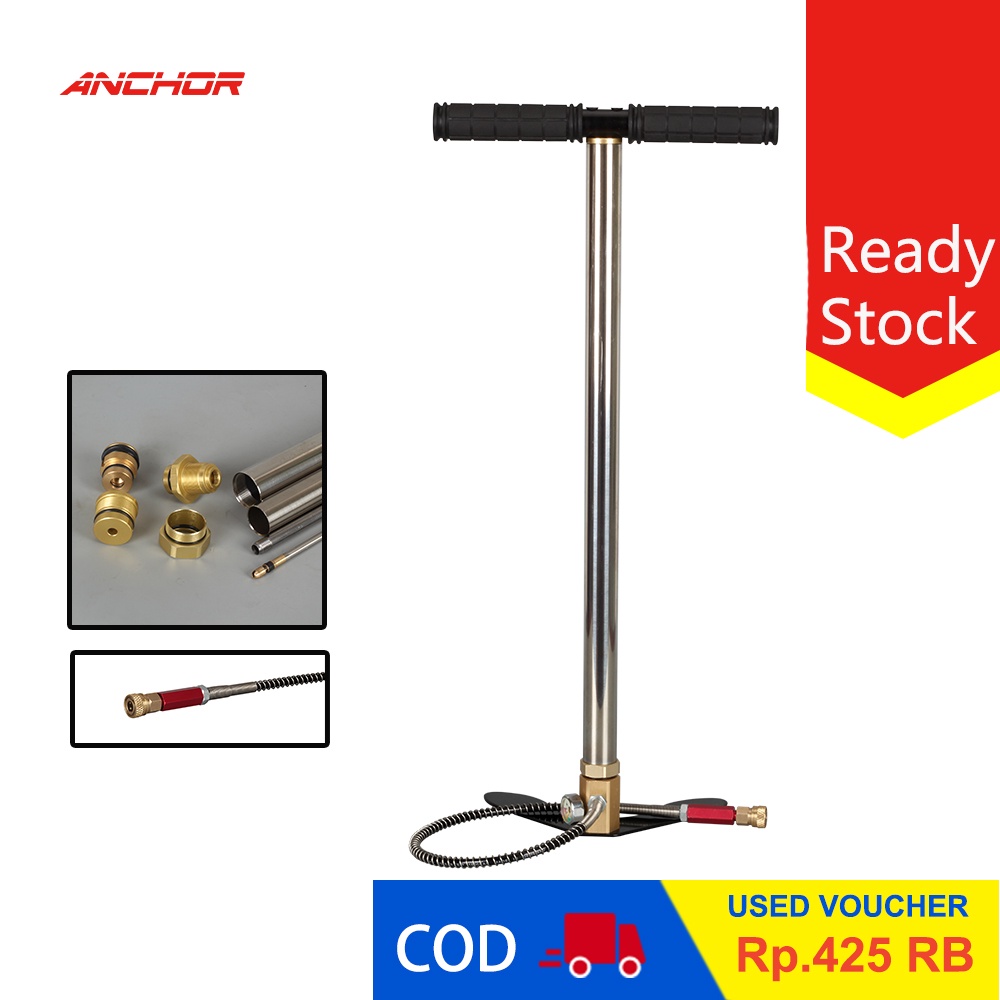 【Harga Promo】Pompa PCP senapan angin murah 4500 psi kaki fix stainless steel 100% Original import