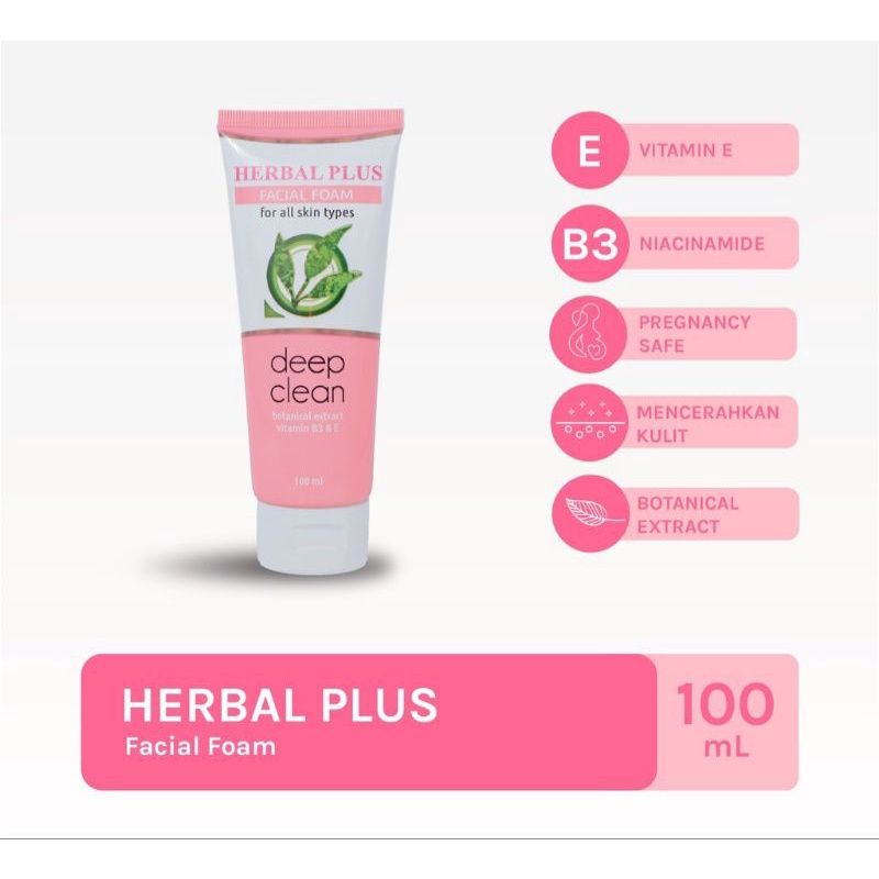 Herbal Plus Facial Foam 100ml
