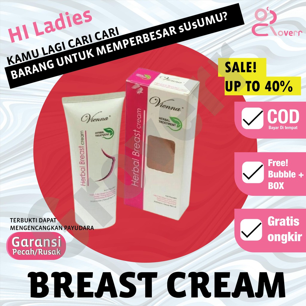 Vienna Breast Cream Krim Alat Pembesar Pengencang Payudara Dijamin Ampuh Permanen Cepat Bpom Halal