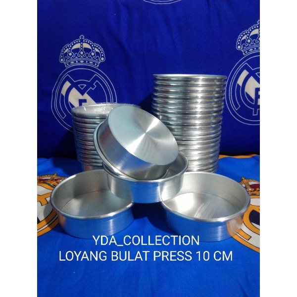 Loyang bulat press mini / loyang bulat press tanpa sambungan / loyang kue tart / cetakan pie polos