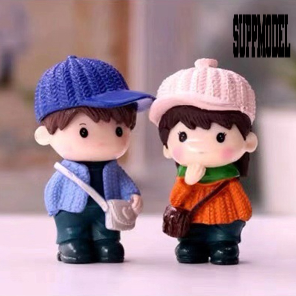 Suppmodel 4Pcs / Set Mainan Miniatur Figurin Boneka Bonsai Untuk Koleksi / Hadiah