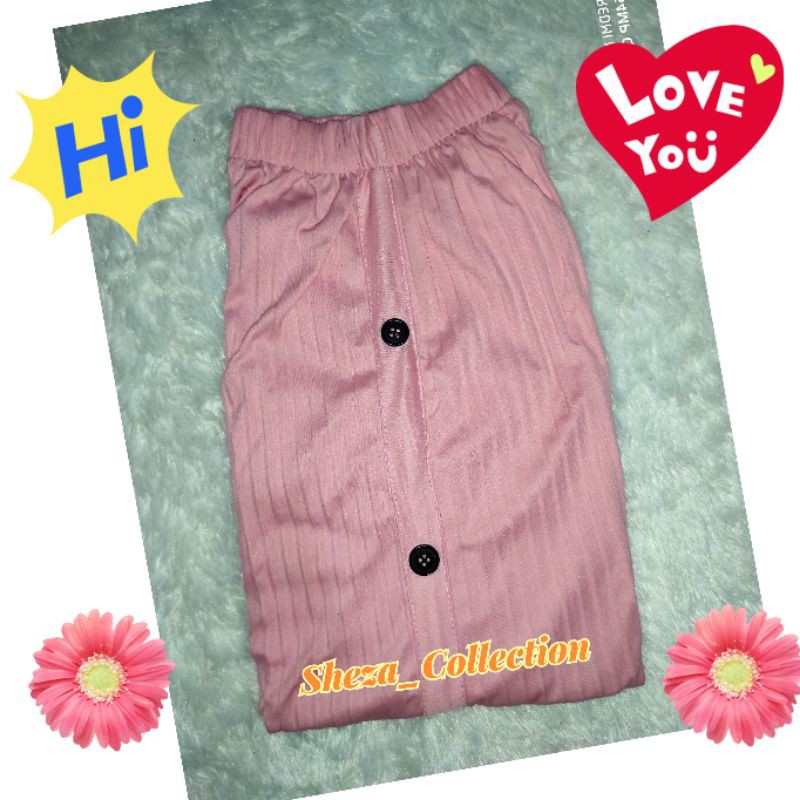 (COD) ROK PLISKET KANCING ANAK UNTUK UMUR 3-8//ROK PLISKET ANAK