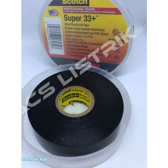 

✤ 3M Scotch 33+ Vinyl Tape Hitam ✾
