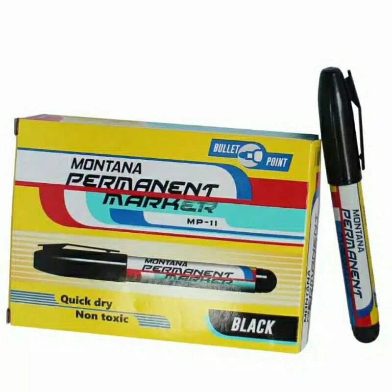 

MP-11 Spidol Permanent Marker Montana Round Tip Harga Per Pcs