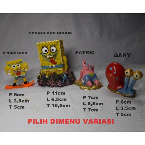 HIASAN AQUARIUM SPONGEBOB / DEKORASI AQUARIUM AQUASCAPE MINIATUR