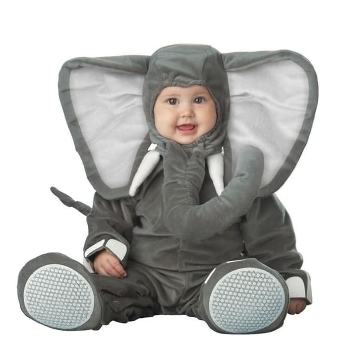 ELEPHANT kostum bayi animal kostum foto studio gajah baby costume