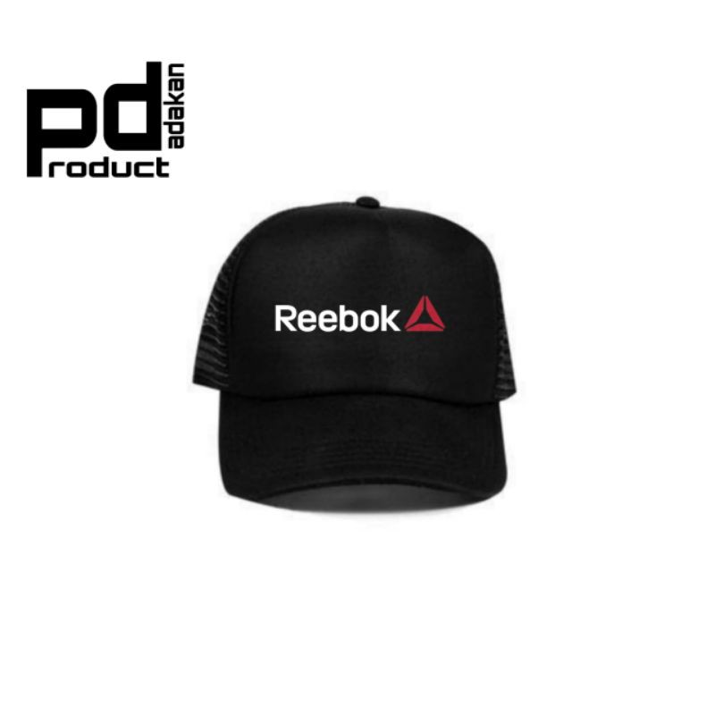 Topi Trucker REEBOK Sport / Topi Jaring REEBOK / Snapback REEBOK / Topi Hitam REEBOK / Topi Sport