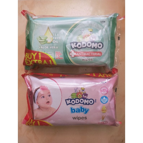 kodomo baby wipes / kodomo tisu basah 2*50shett