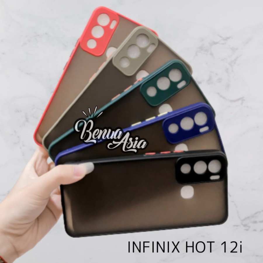 CASE MATTE FULL COLOUR INFINIX HOT 12 HOT 12i HOT 12 PLAY SOFTCASE - FA