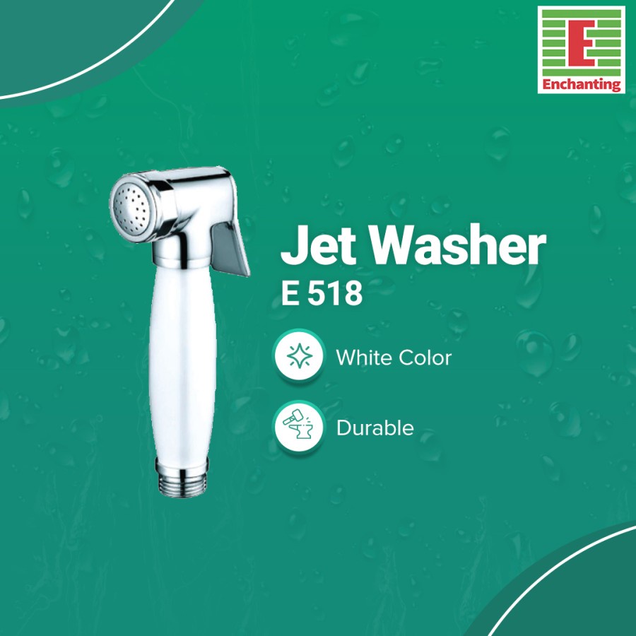 Jet Washer Toilet / Kloset Europe Enchanting E518 White + Chrome