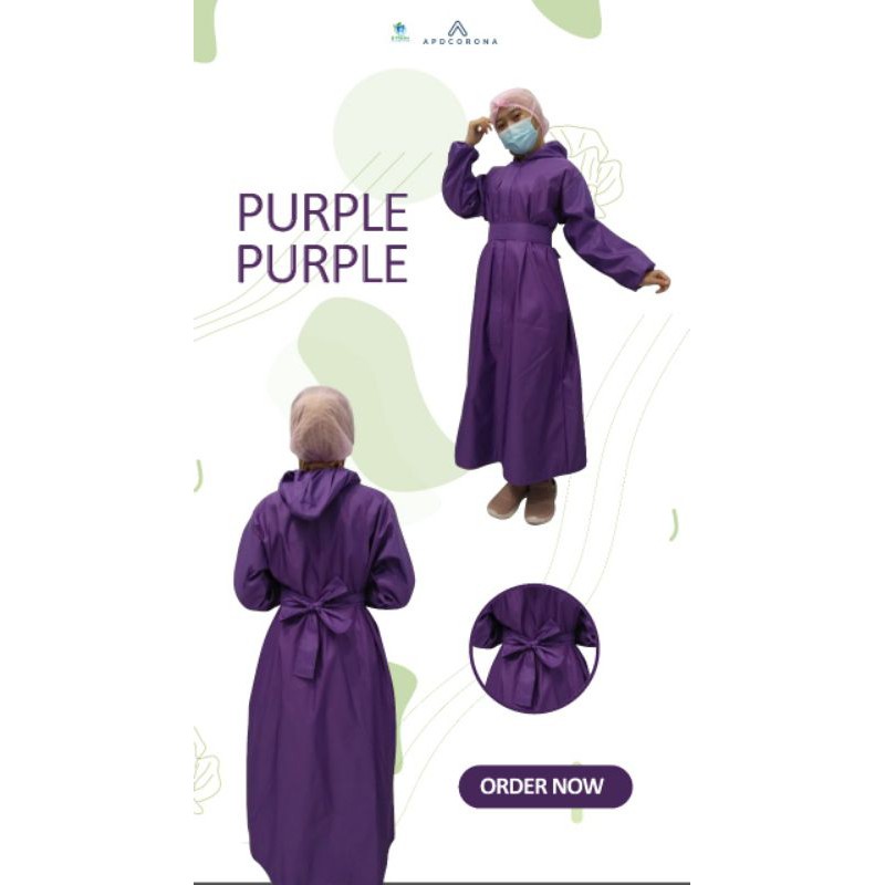 APD Gown Taslan Model Blezer, Reusable Waterproof Sidoarjo Surabaya Gresik Murah Bisa Dicuci Taslan