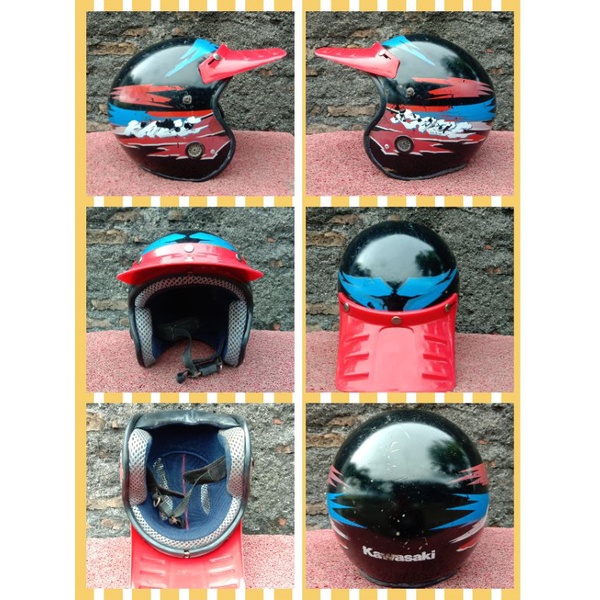 Helm Kawasaki Kaze Jadul