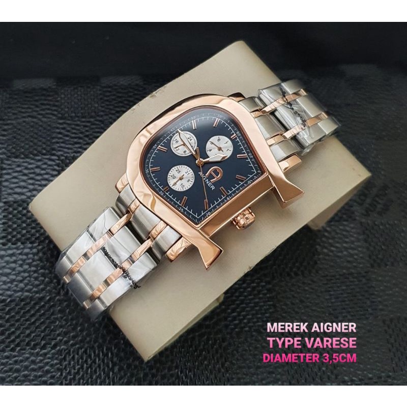 JAM TANGAN AIGNER WANITA TIPE VARESE STAINLESS STEEL ORIGINAL BM