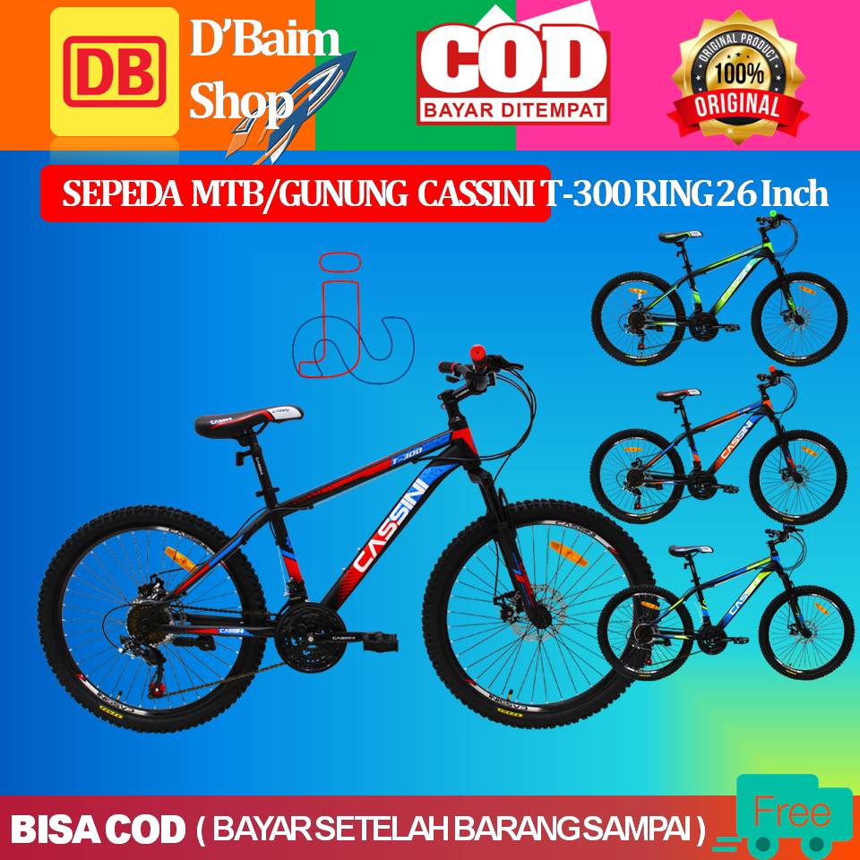 MTB 26 CASSINI T 300 SEPEDA GUNUNG CASSINI SEPEDA GUNUNG MURAH MERIAH SEPEDA MTB