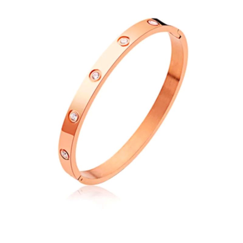 Gelang wanita TITANIUM permata anti luntur