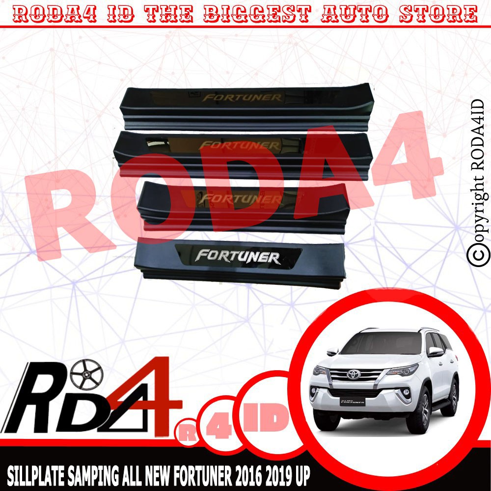 Sill Plate Sillplate Samping All New FORTUNER 2016 2019 Up Non LED