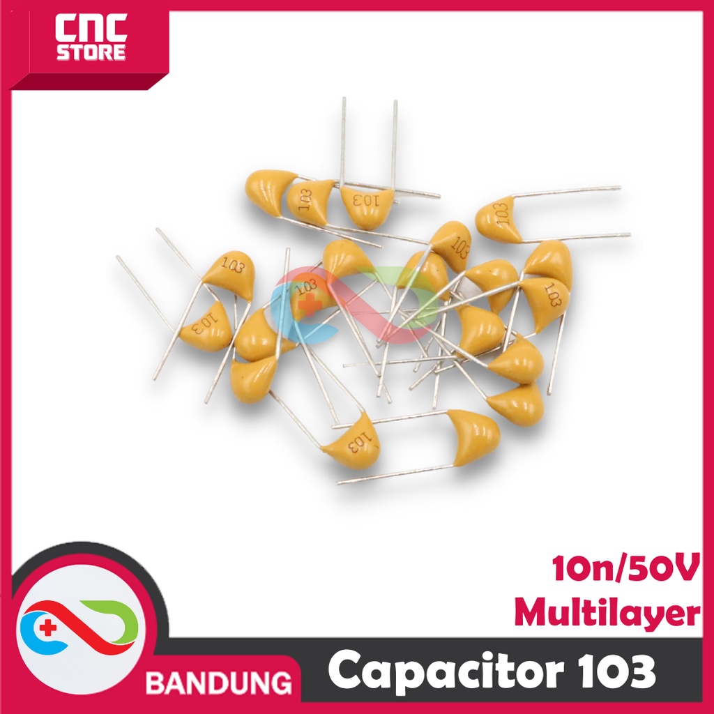 10PCS CAPACITOR KAPASITOR MULTILAYER TANTALUM 10NF 0.01UF 103