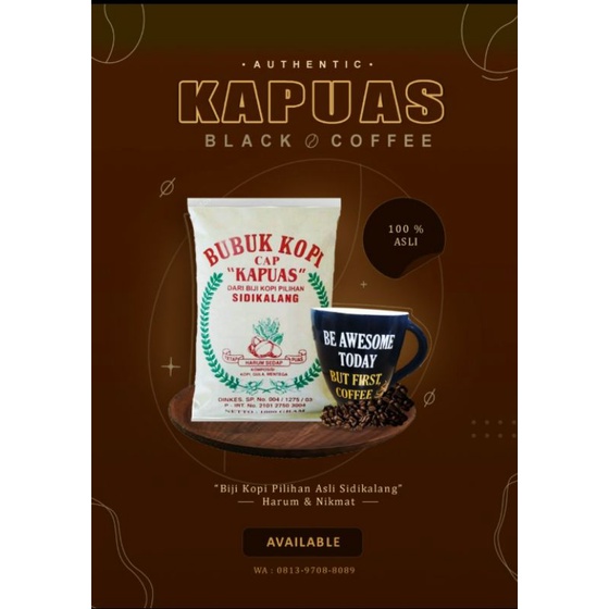 

KOPI HITAM ASLI SIDIKALANG/Biji Kopi Cap Kapuas