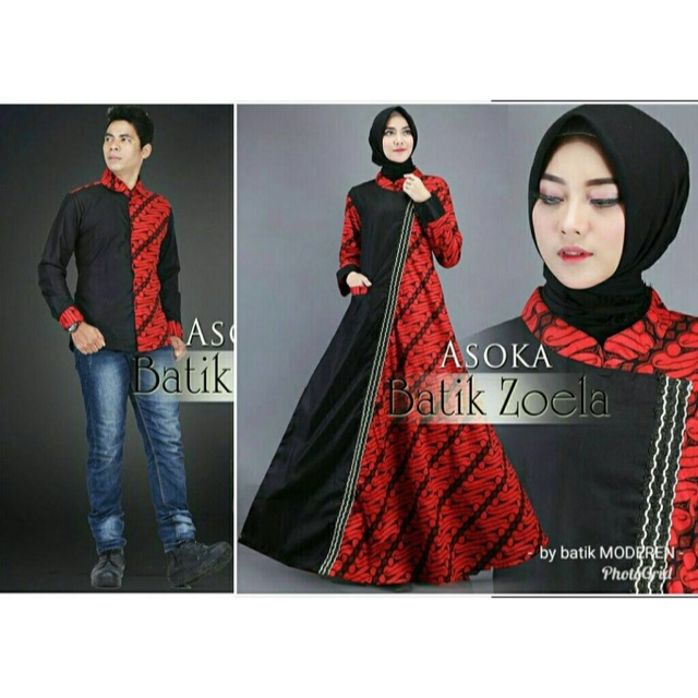 Couple batik exlusive istimewa asoka merah