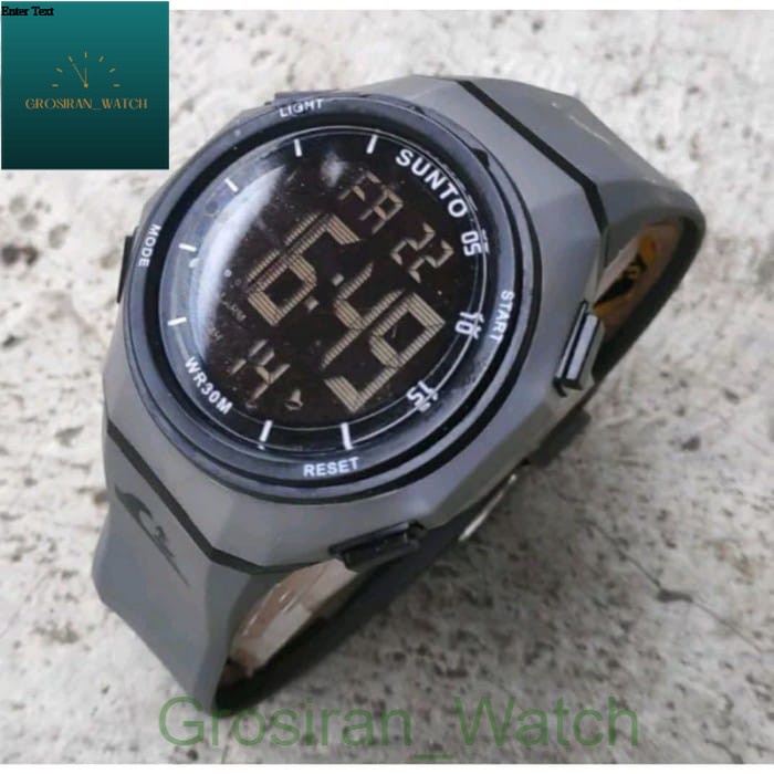 Jam Tangan Sporty Import Tahan Air SN-333 Digital Strap Rubber [G_W]