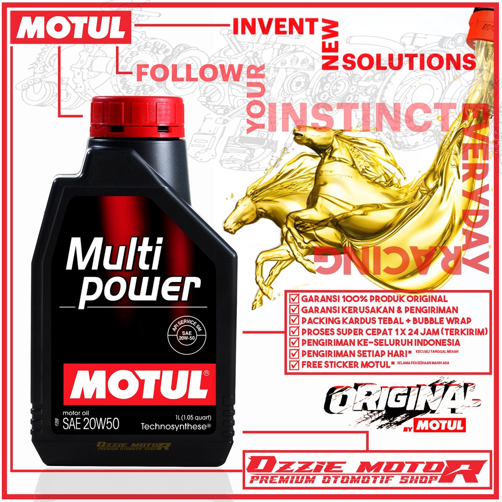 MOTUL MULTIPOWER 20W50 SM 1L 100% ORIGINAL