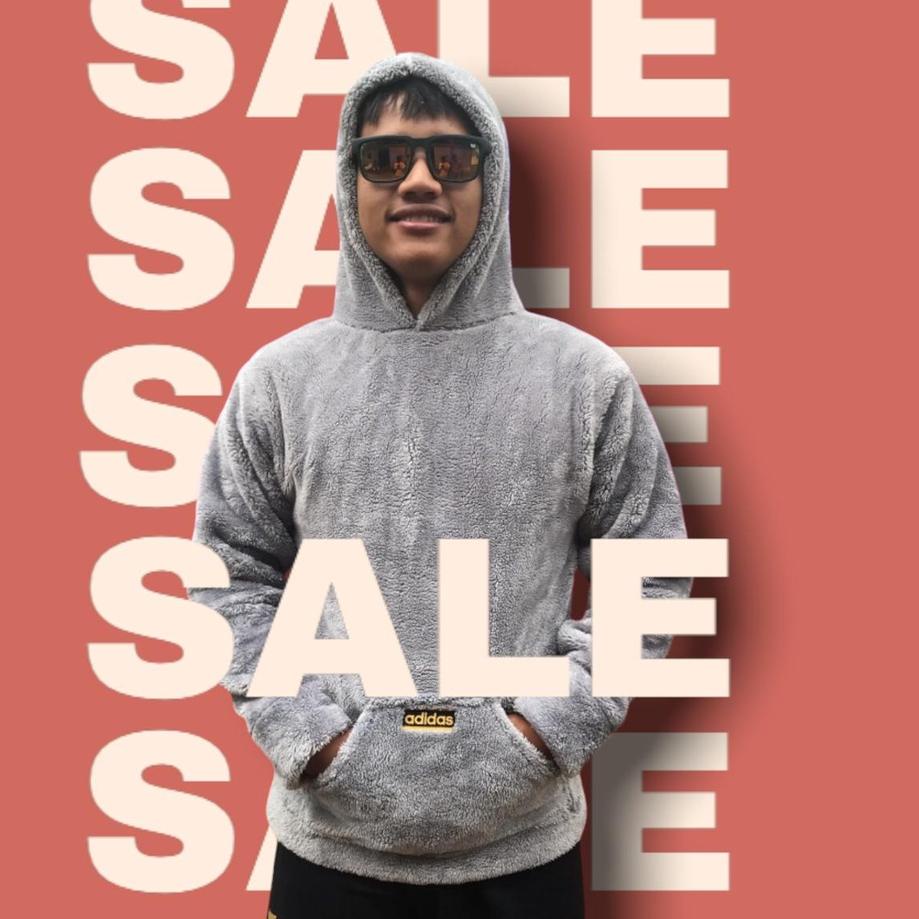 Original/(Terbaik)/Discount Today/BISA COD/「Mall✔️」 Jaket Sweater Hoodie Bulu Domba Koher Halus 100%
