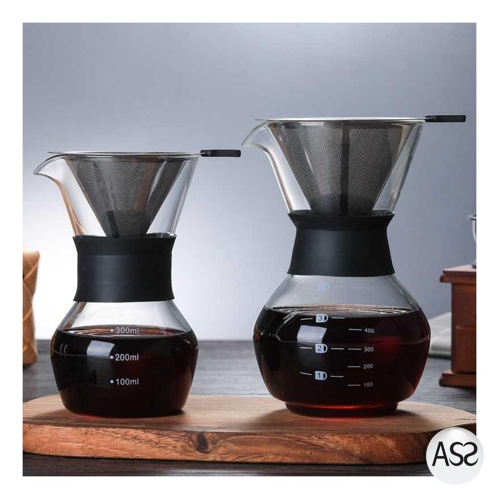 ASS Shop - OHFIN Coffee Maker Pot V60 Drip Kettle Teko Kopi Barista Filter SE111