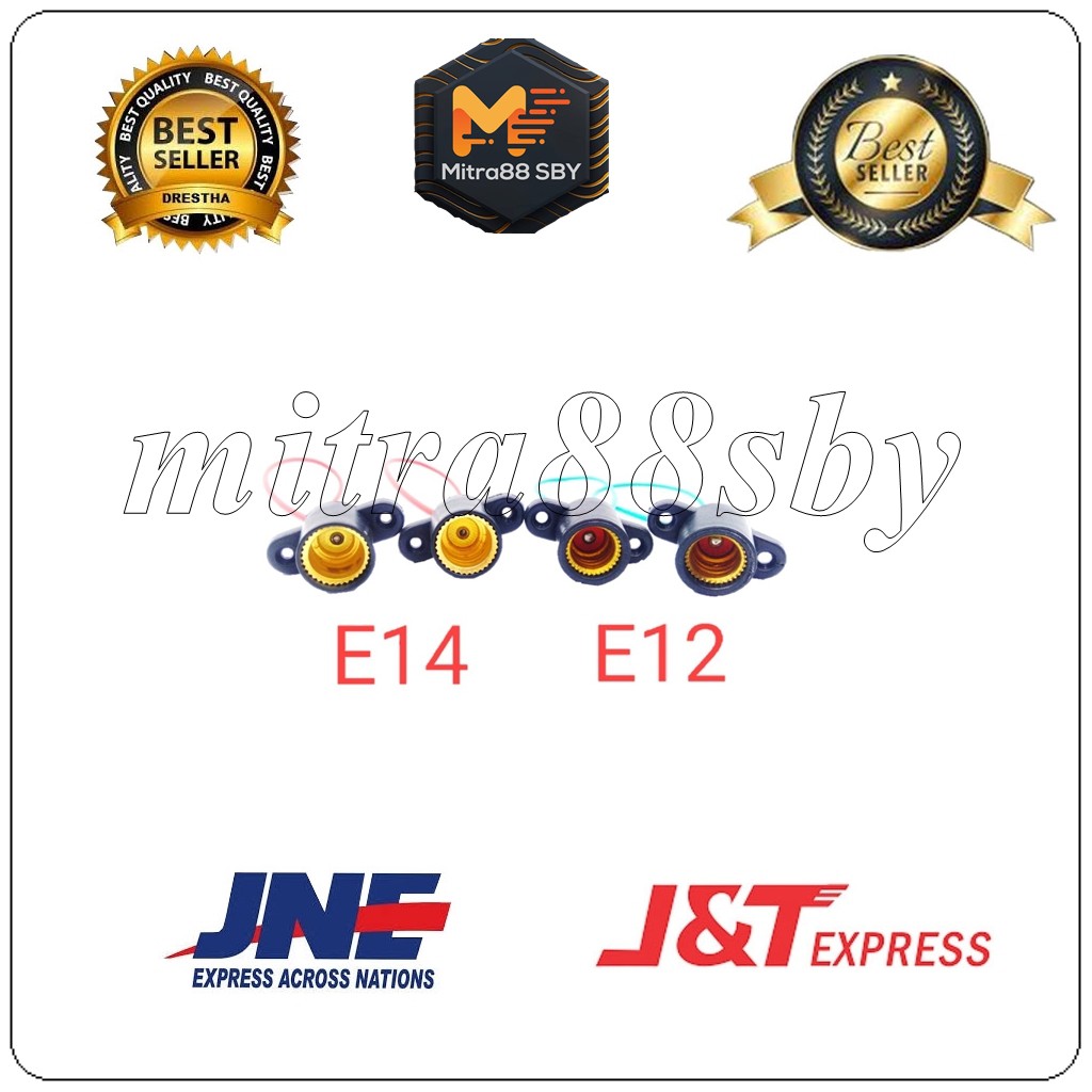 Mitra88sby fitting lampu plafon drat e12 dan e14 Visalux