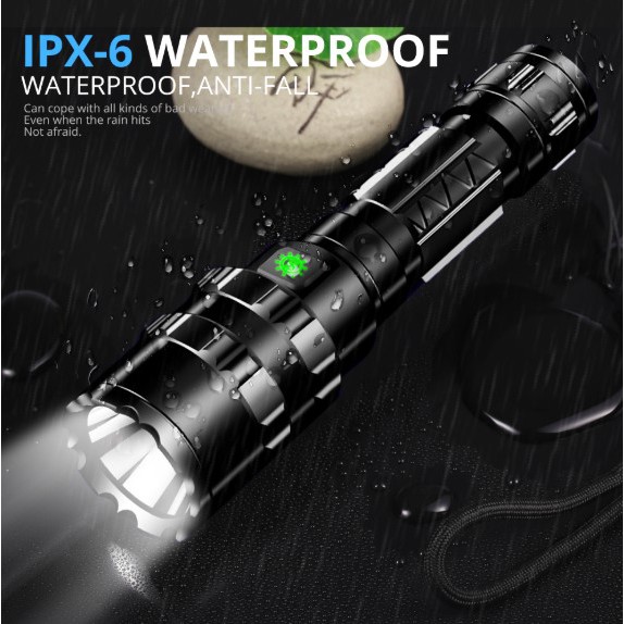 PAKET SENTER DAYA TINGGI - TaffLED Senter LED WATERPROOF Hunting Tactical Airsoft Rifle Cree XM-L L2 6500 Lumens 701 JG-3