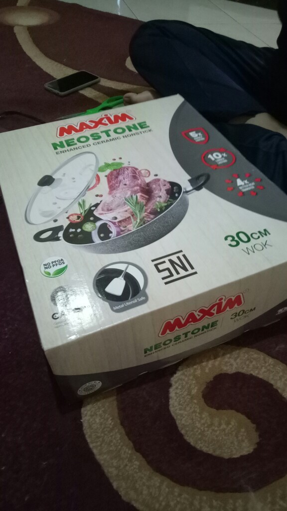 Wajan Maxim Neostone Wok / Wajan Keramik 30 Termurah