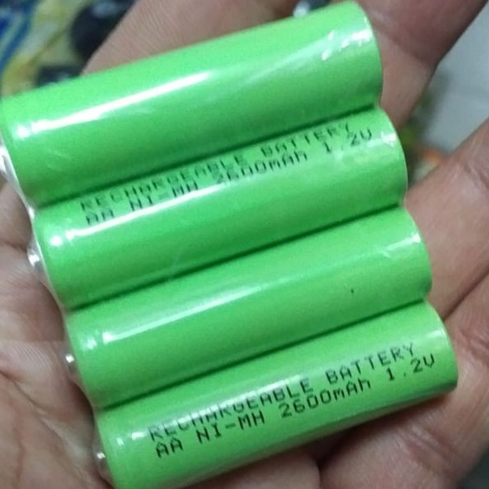 New baterai battery aaa a3 hijau taiwan recharge rechargable 1000mah