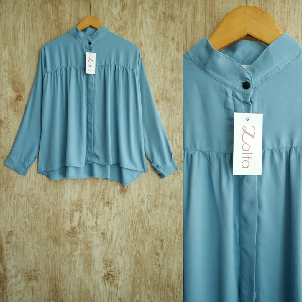 DANIA blouse by ZALFA OUTFIT / blouse polos / blouse wanita murah / blouse rayon-Wardah (R.Twill)