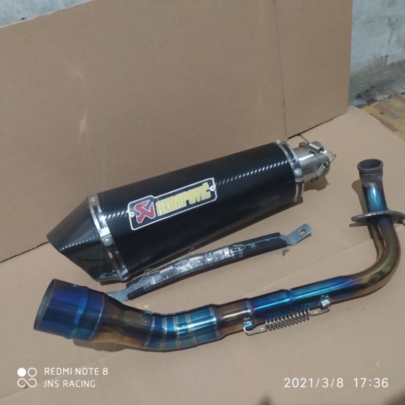 KNALPOT AKRAPOVIC NMAX LEXI PCX AEROX VARIO150 VARIO125