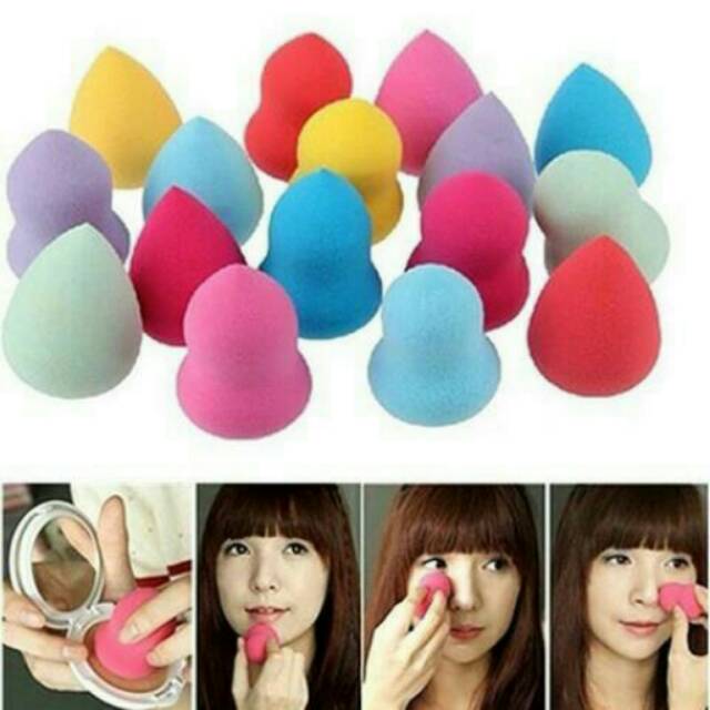 8 PCS SPOON MAKE-UP / MAKE-UP SPONGE