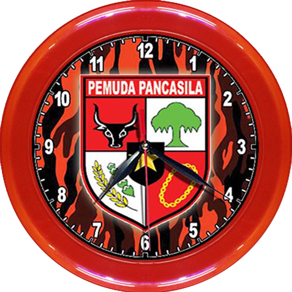 JAM DINDING PEMUDA PANCASILA - PP   (DIAMETER 30CM)