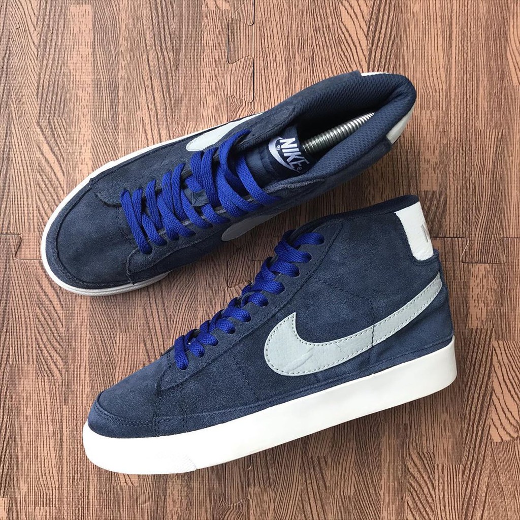 NIKE Blazer Mid Navy Blue original [SECOND]