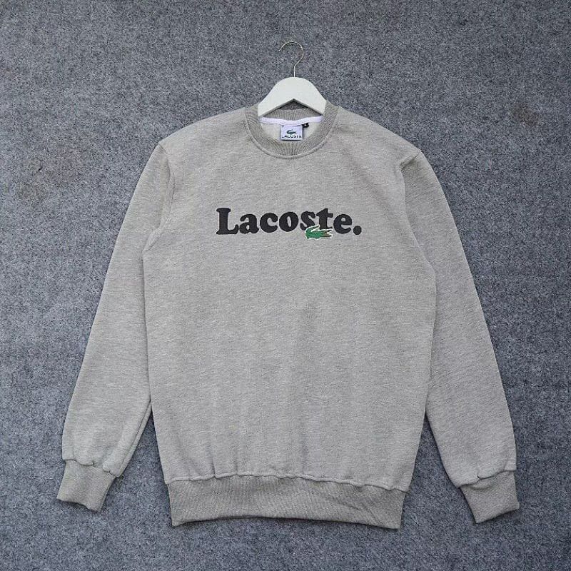 Sweater Sweatshirt Crewneck Hitam Jumper Unisex Motif Tulisan Sablon Fleece Size M L XL XXL