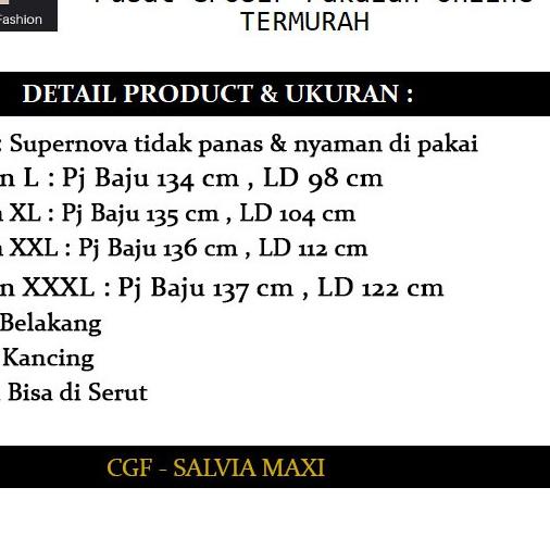 ➫ CGF 7975-8232 SALVIA MAXI Pakaian Baju Maxi Wanita , Atasan Muslimah Model Terbaru,& ➽