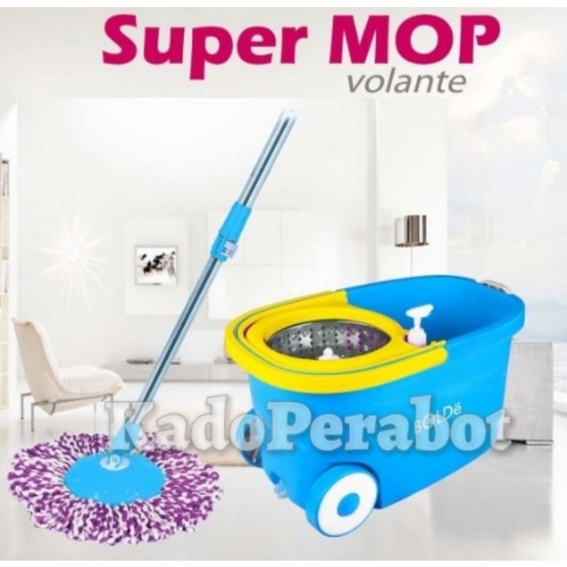 Pel Lantai Putar - Pel Lantai Ember Peras - Super Mop Bolde Volante Roda