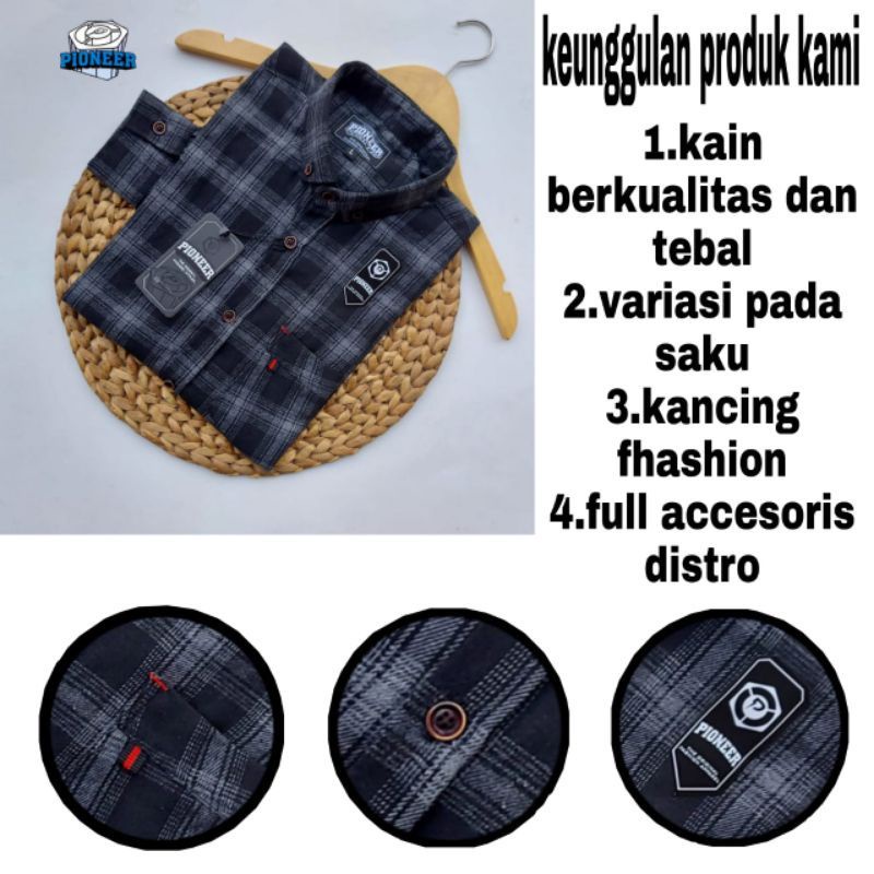 Kemeja Flanel Impor Pria Kualitas Premium Lengan Panjang Motif Kotak Kotak Unisex Hem Flannel Baju Flanel Pria Wanita