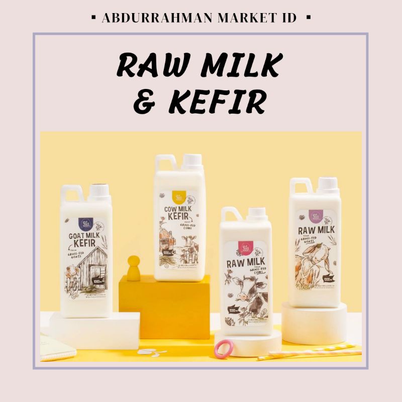 

RAW MILK & KEFIR - GUT WELL SOON (RAW COW MILK/SUSU SAPI & RAW GOAT MILK/SUSU KAMBING)